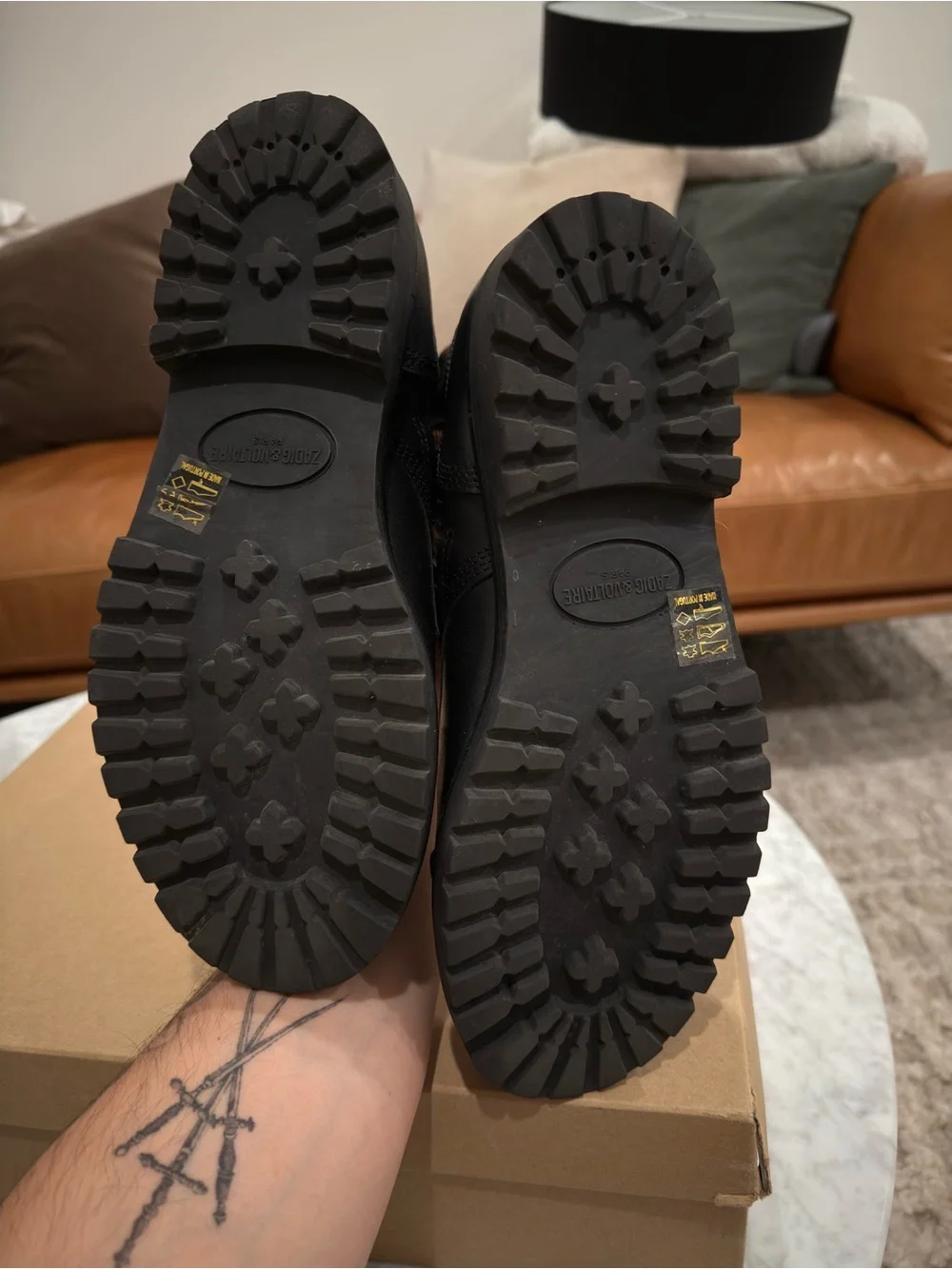Zadig & Voltaire black leather